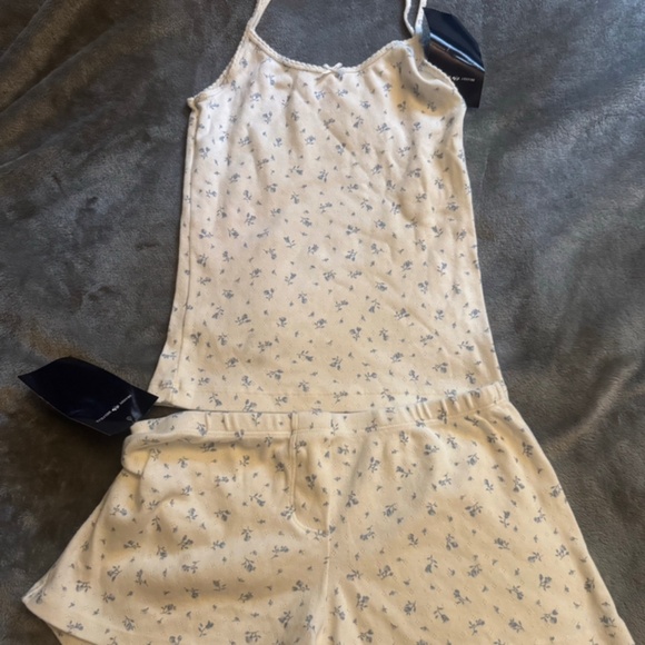 Brandy Melville blue floral set - Picture 1 of 1